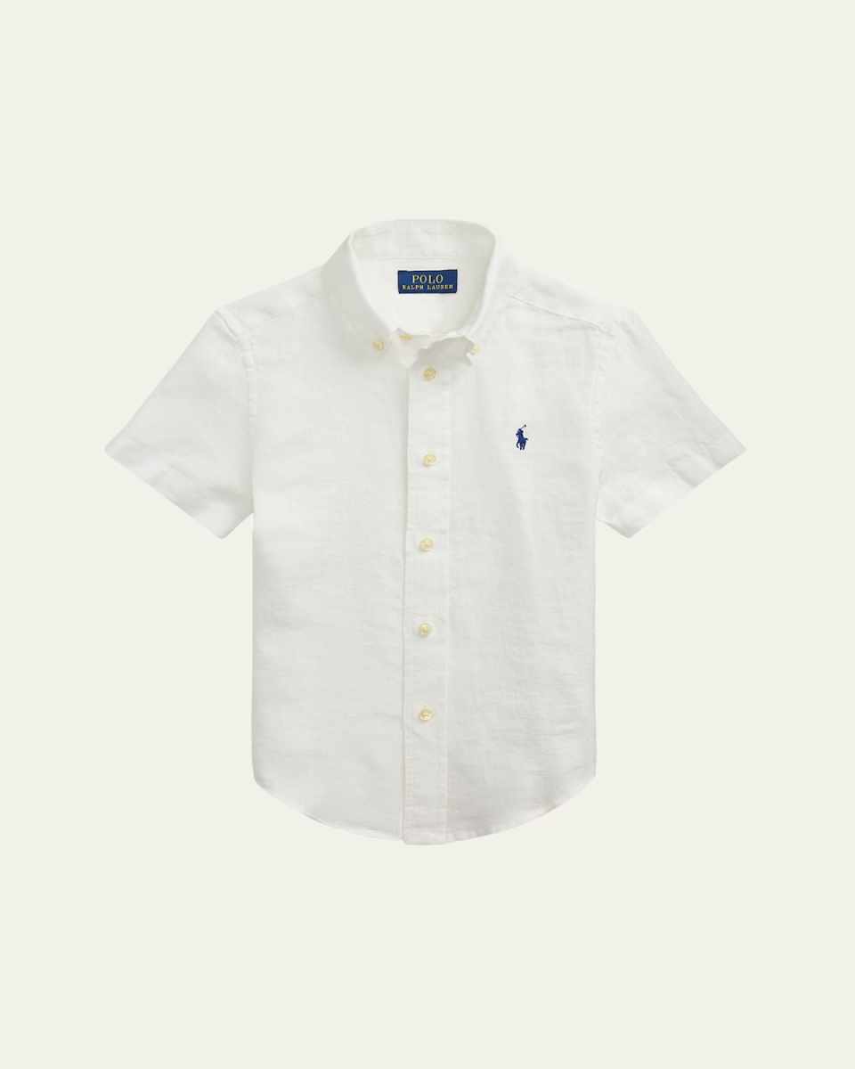 Boy's Linen Sport Shirt, Size 2-7